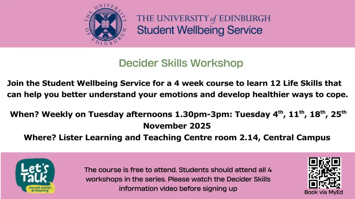 Poster for event showing time, date and location