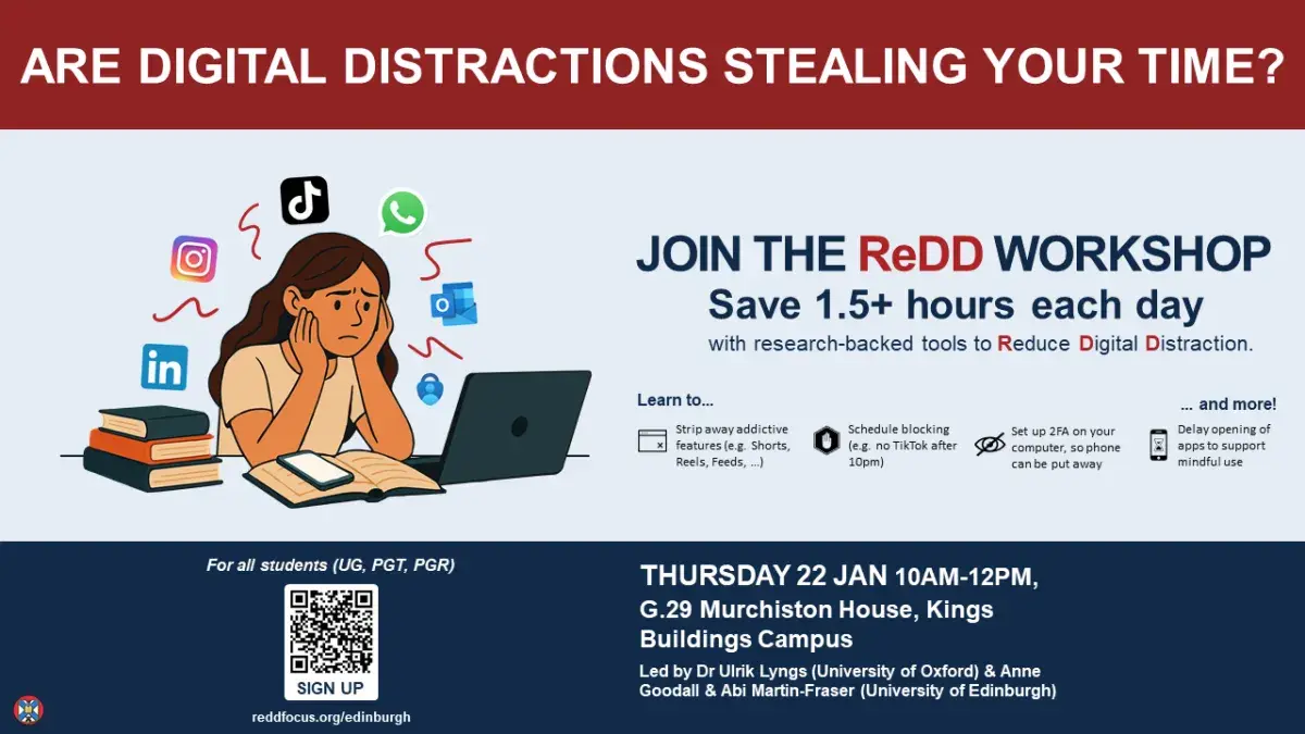 Poster for event showing time, date and location