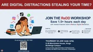 Poster for event showing time, date and location