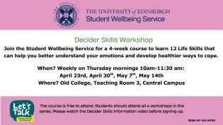 Poster for event showing time, date and location